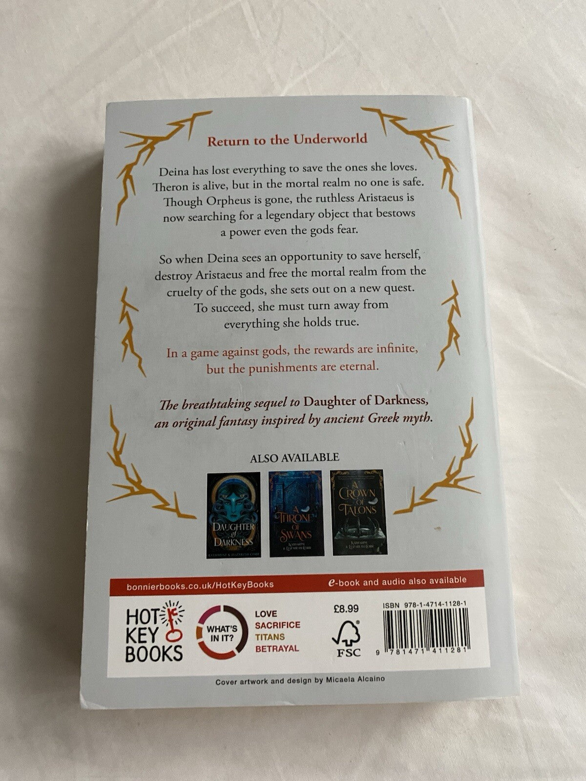Queen of Gods by Katharine & Elizabeth Corr SIGNED UK Paperback 1st Edition