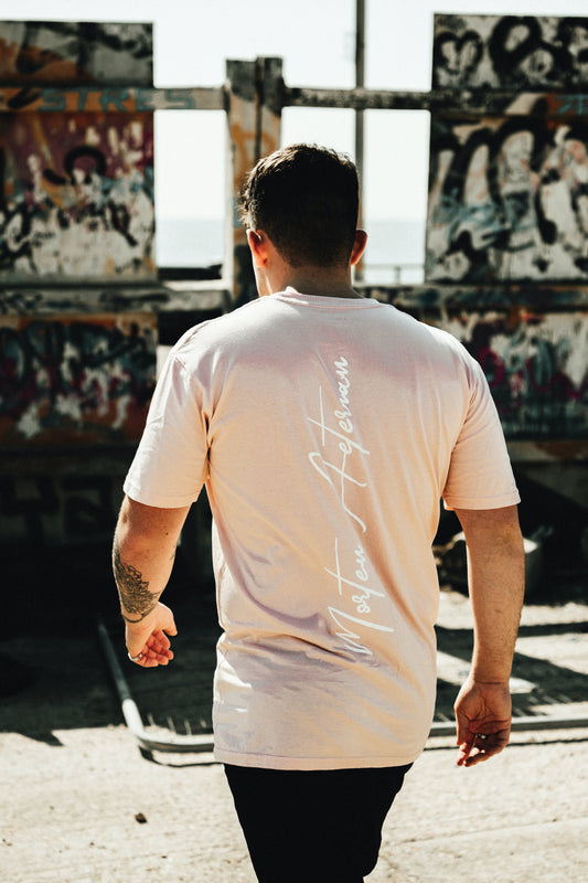 Pale Pink Scripture Tee