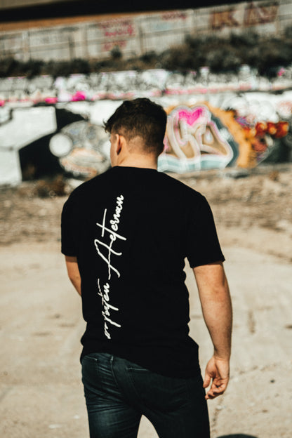 Black Scripture Tee