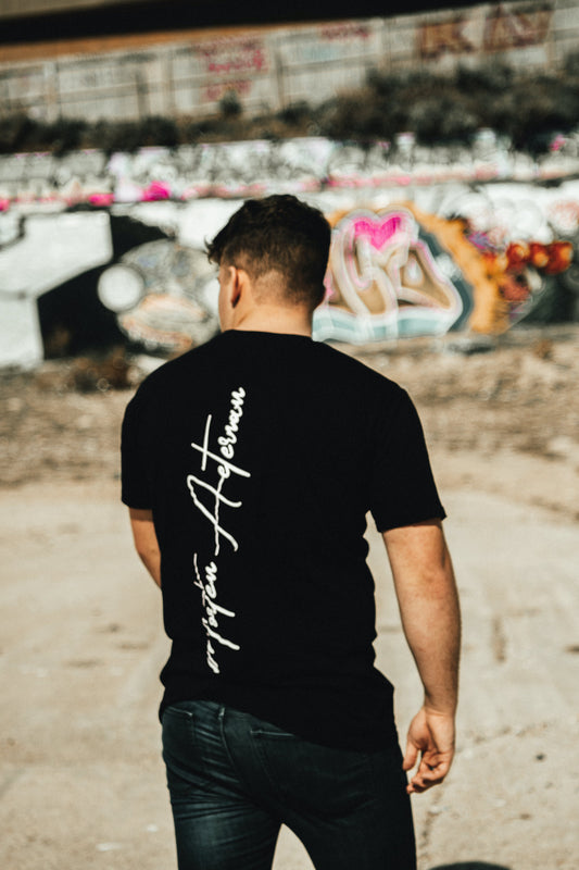 Black Scripture Tee