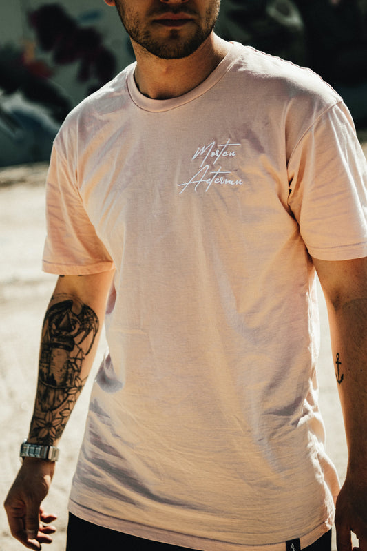 Pale Pink Scripture Tee