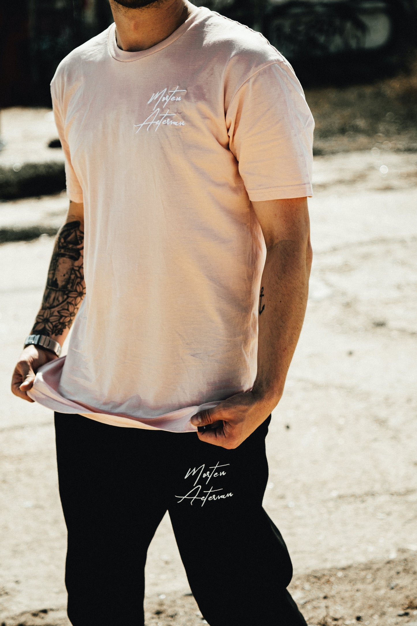 Pale Pink Scripture Tee