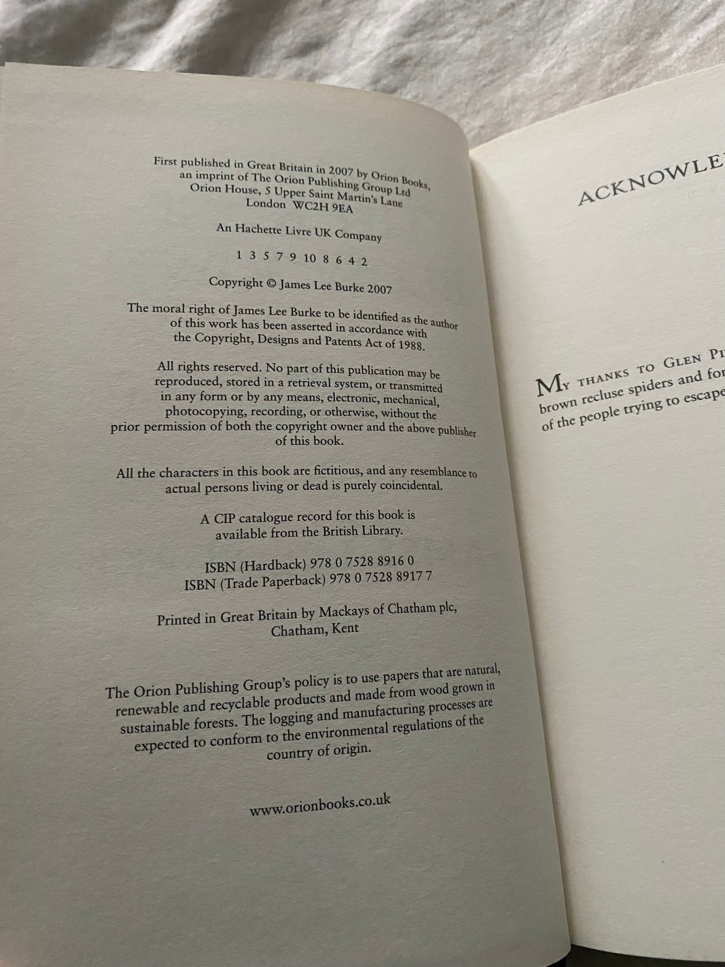 The Tin Roof Blowdown (Dave Robicheaux Series #16) [No. 64 of 1500]