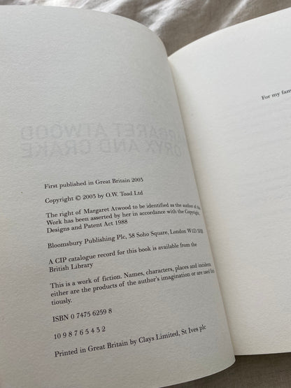 Oryx and Crake (MaddAddam Trilogy #1)