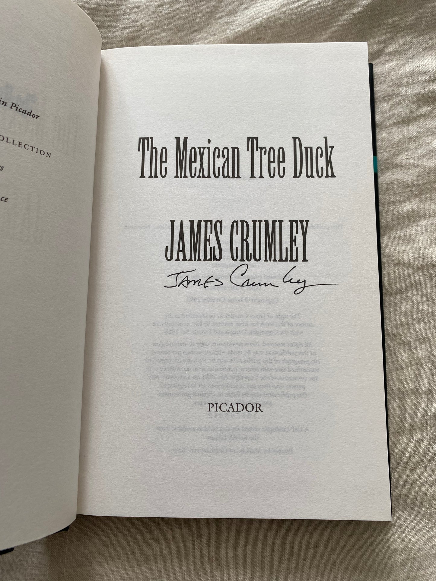 The Mexican Tree Duck (C.W. Sughrue Series #2)