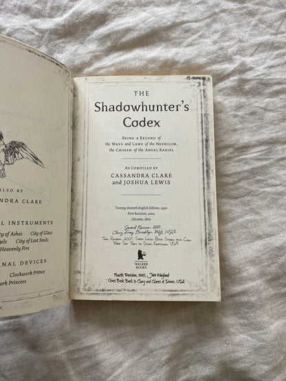 The Shadowhunter's Codex (The Shadowhunter Chronicles: Companion Book)