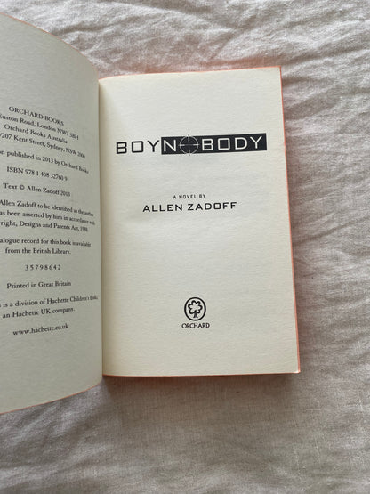 Boy Nobody (The Unknown Assassin Series #1)