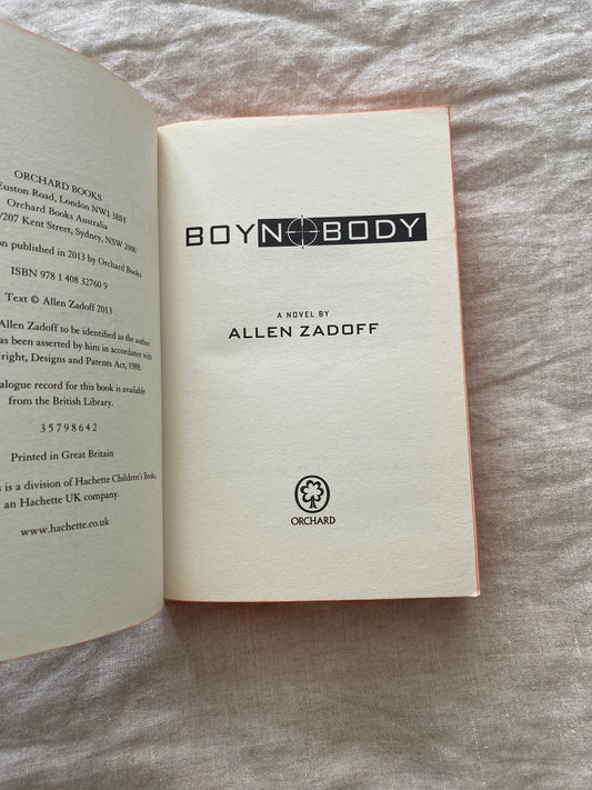 Boy Nobody (The Unknown Assassin Series #1)