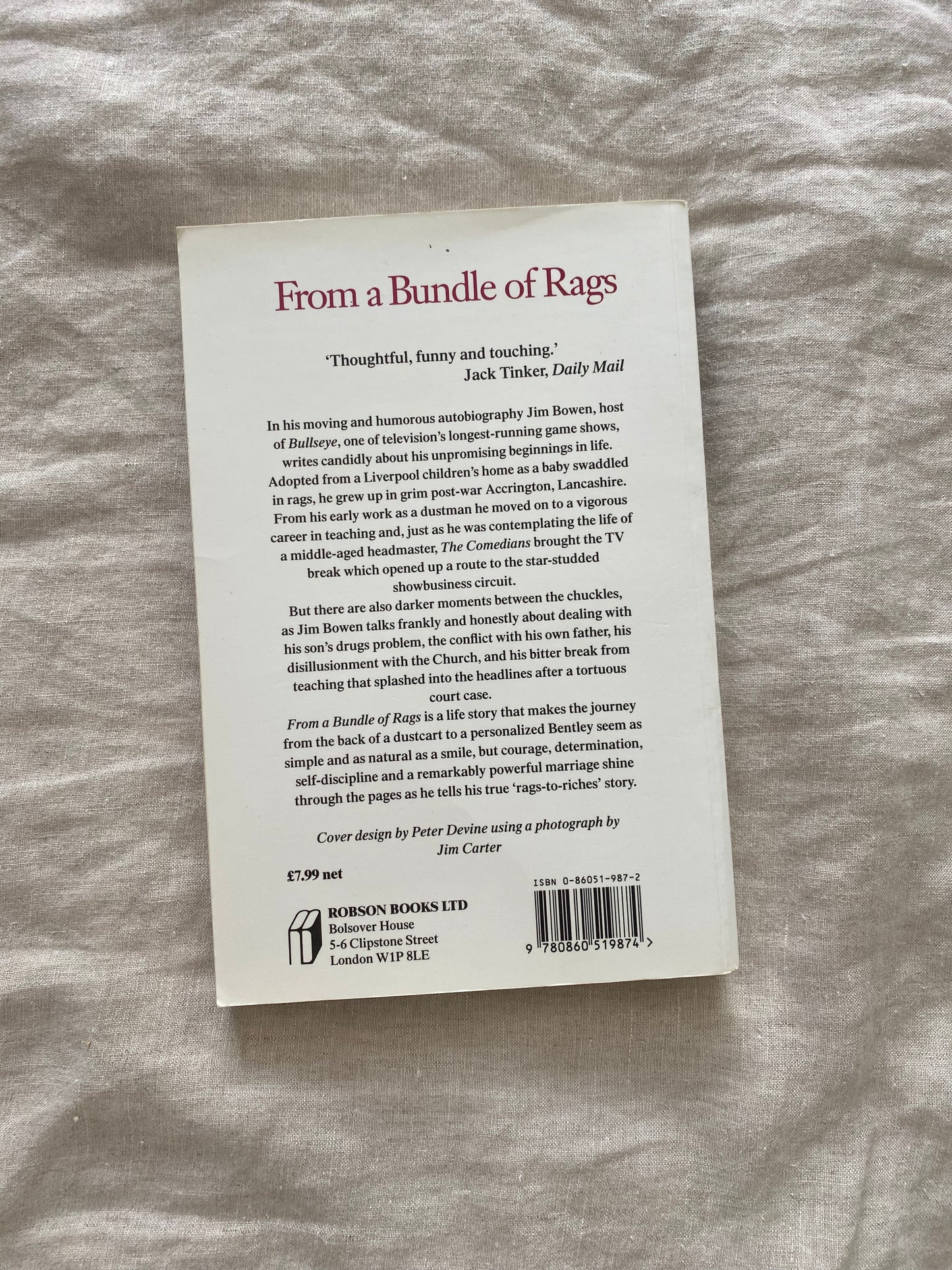 From a Bundle of Rags: An autobiography