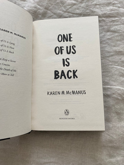 One of Us is Back (One of Us Is Lying Series #3)