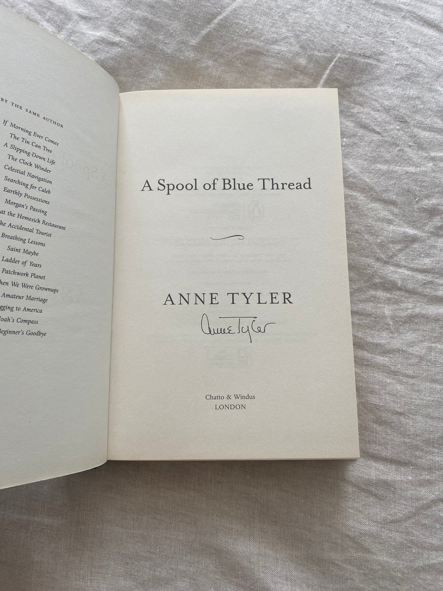 A Spool of Blue Thread