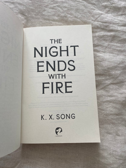 The Night Ends with Fire (The Dragon Spirit Duology #1)