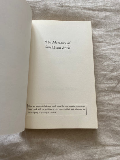 The Memoirs of Stockholm Sven