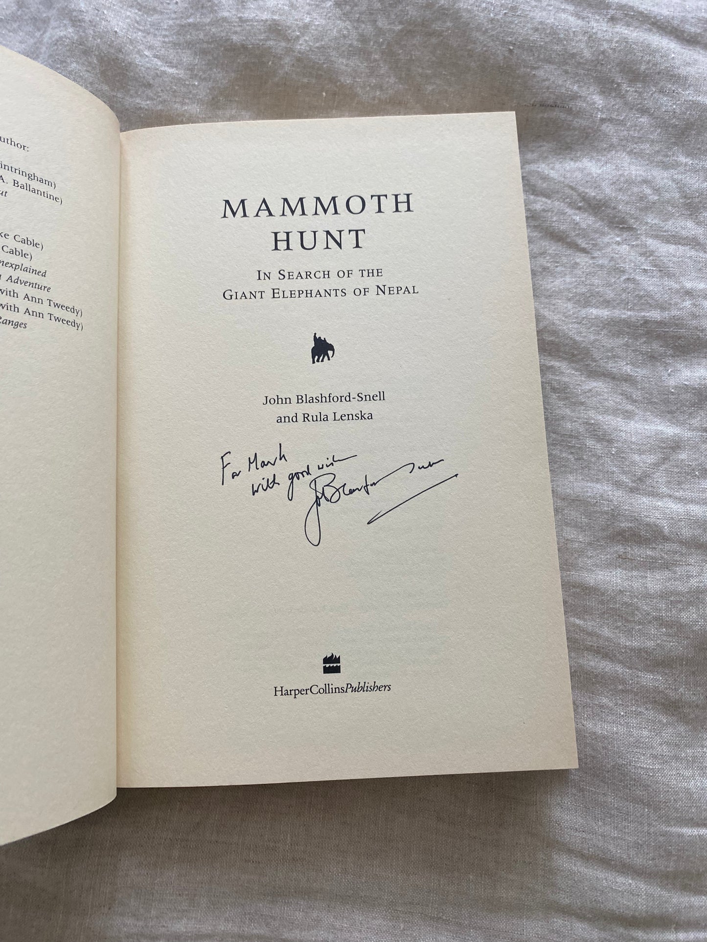 Mammoth Hunt: In Search of the Giant Elephants of Nepal