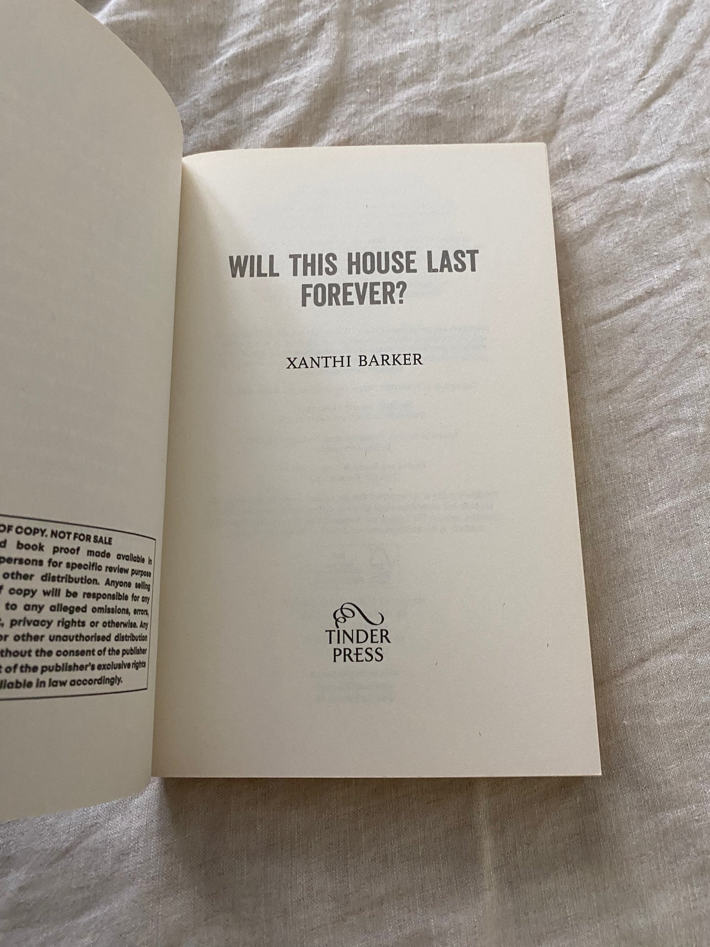 Will This House Last Forever?
