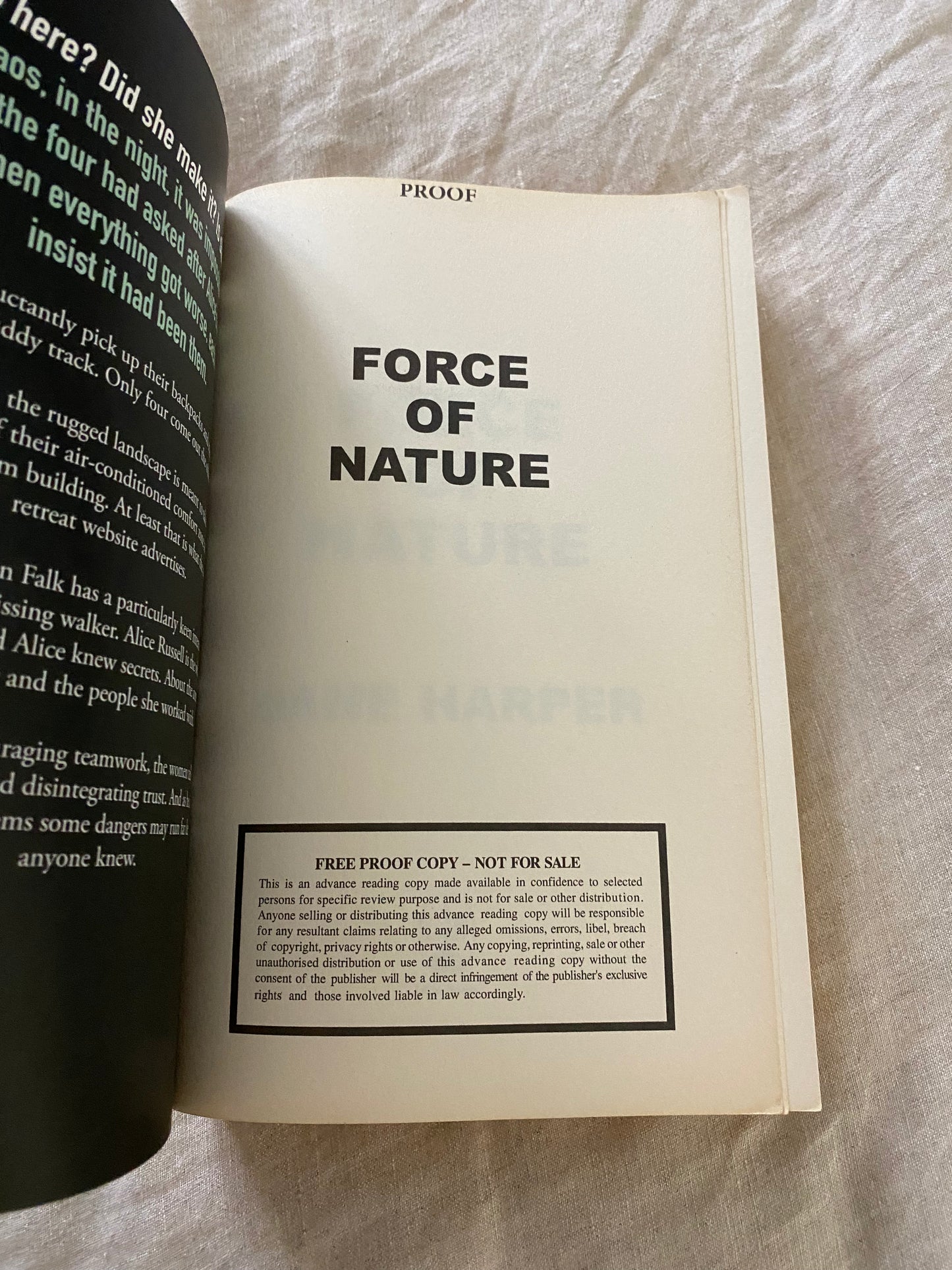 Force of Nature (Aaron Falk Series #2)