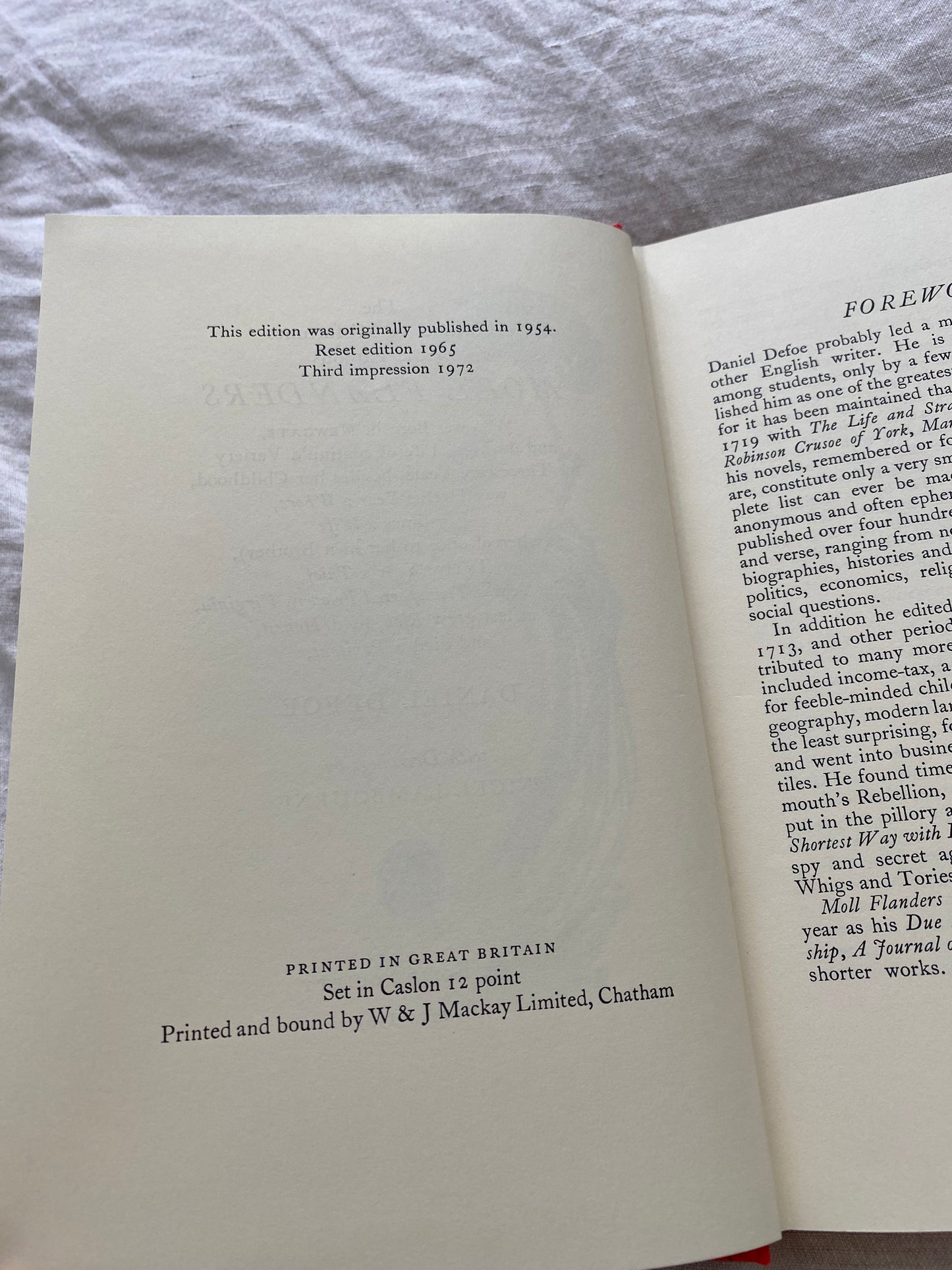 The Fortunes & Misfortune of the Famous Moll Flanders (The Folio Society)
