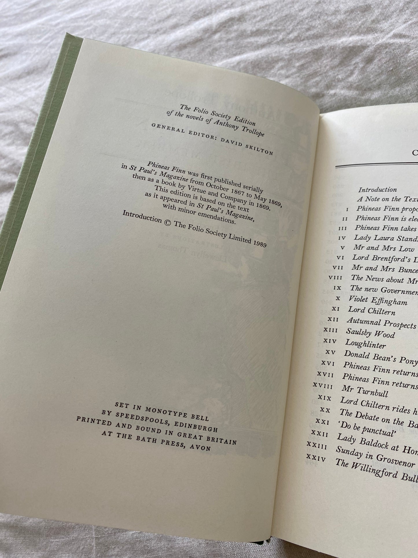 Phineas Finn, The Irish Member (The Palliser Novels Series #2) (The Folio Society)