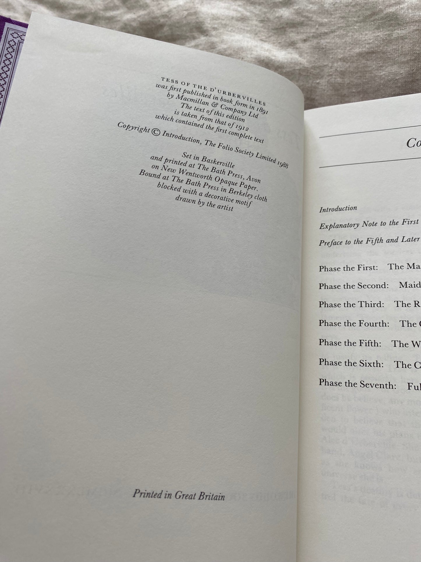 Tess of the d'Urbervilles (The Folio Society)