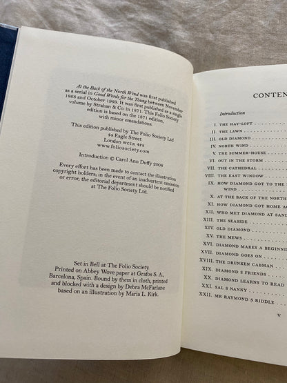 At The Back of the North Wind (The Folio Society)