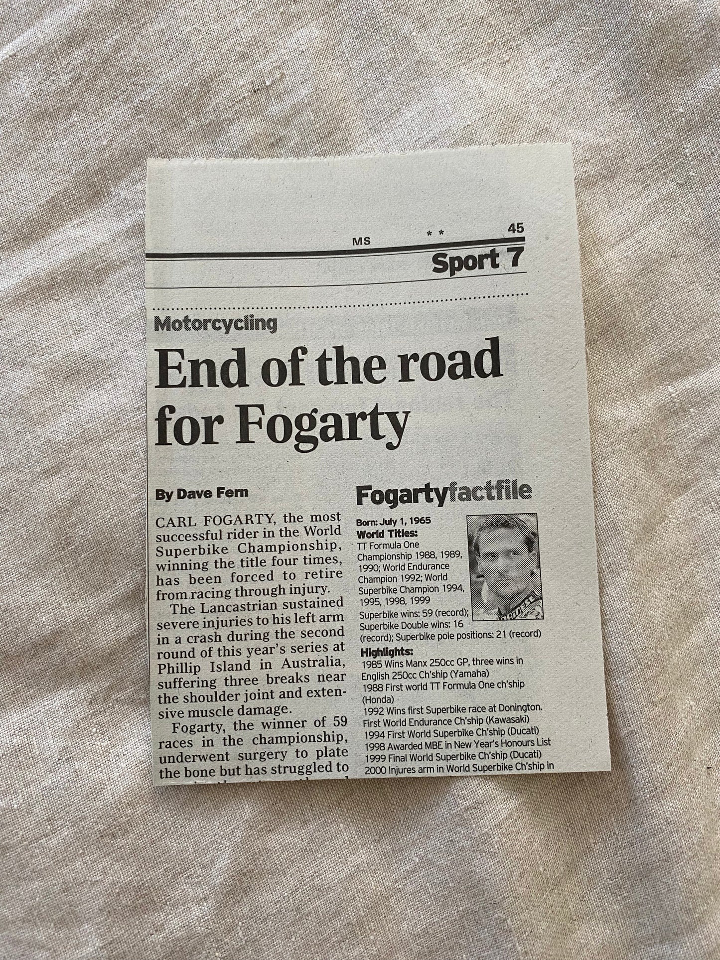 Foggy: The Explosive Autobiography of the Four-Time Superbike World Champion
