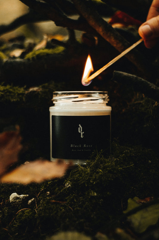 The Black Rose Candle