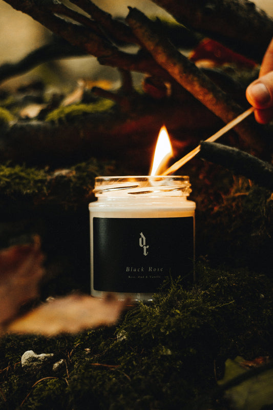 The Black Rose Candle