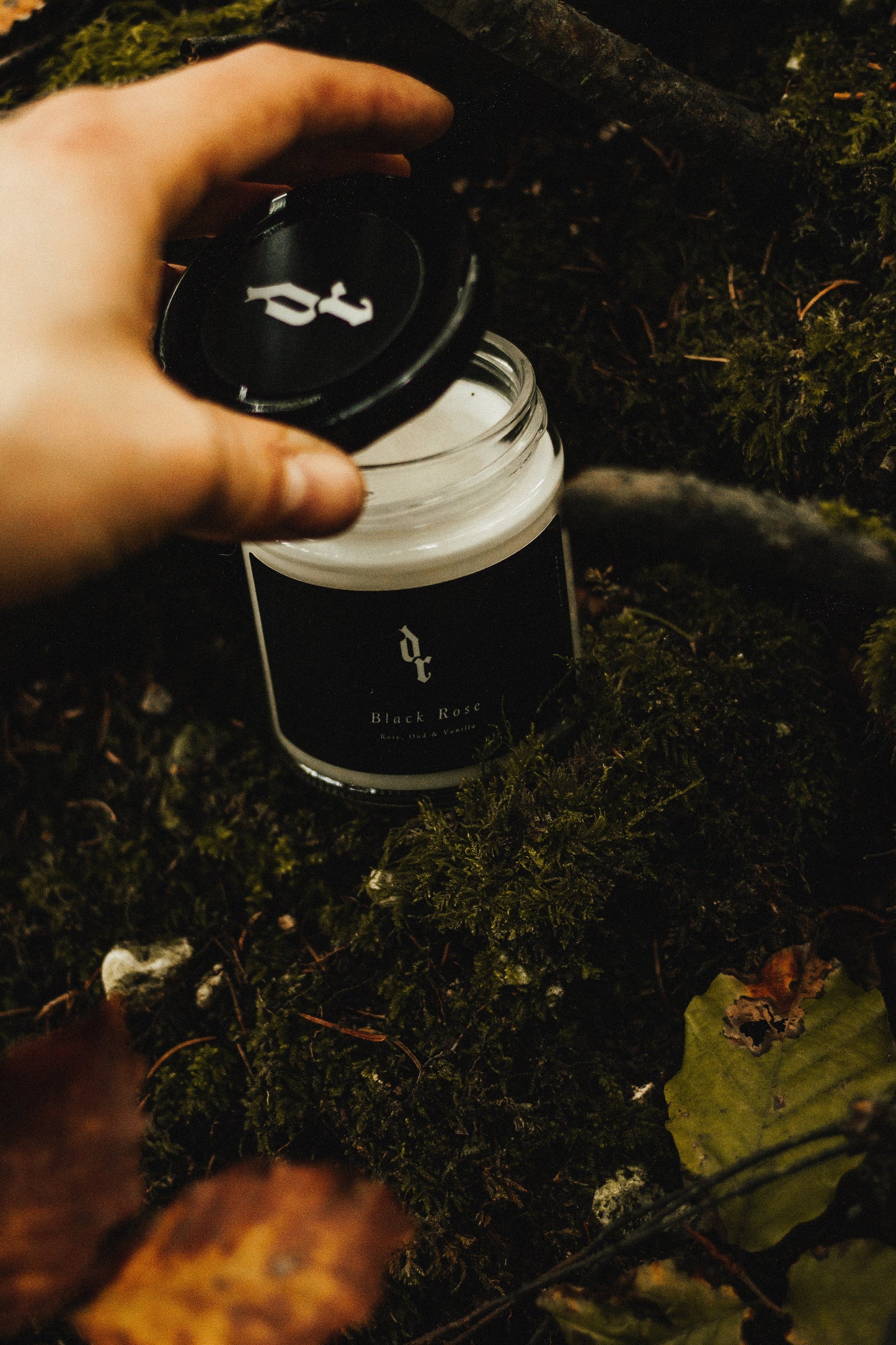 The Black Rose Candle