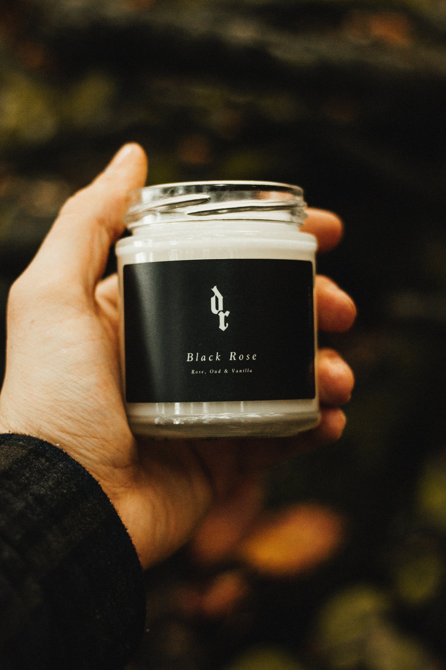 The Black Rose Candle