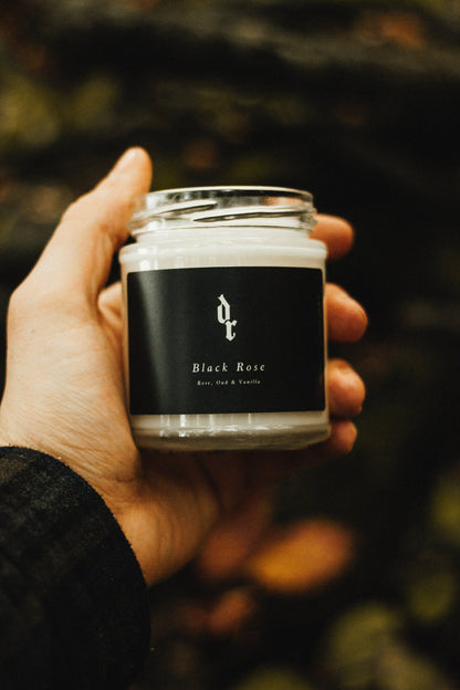 The Black Rose Candle