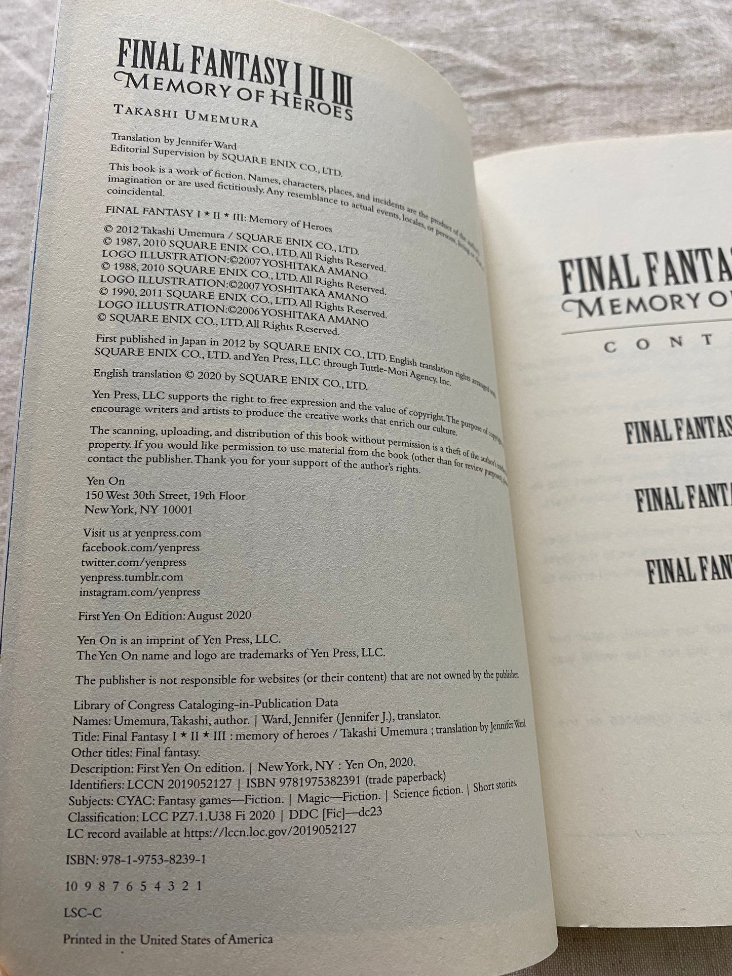 Final Fantasy: Memory of Heroes I-III (25th Anniversary Omnibus)