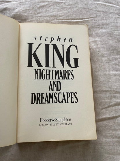 Nightmares and Dreamscapes