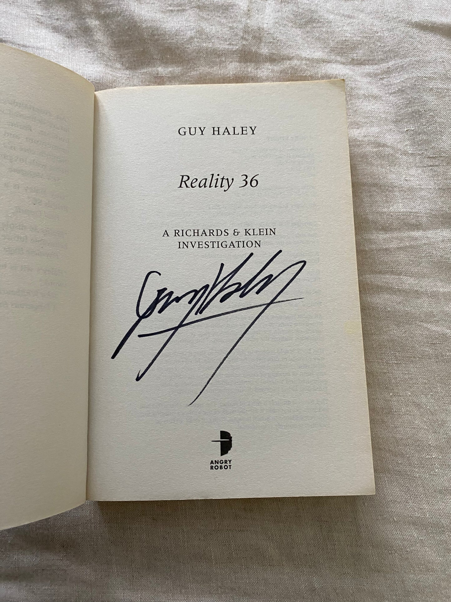 Reality 36: A Richards & Klein Investigation (Richards & Klein Series #1)