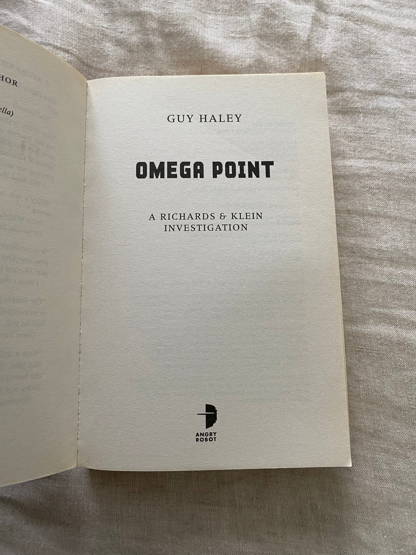 Omega Point: A Richards & Klein Investigation (Richards & Klein Series #2)
