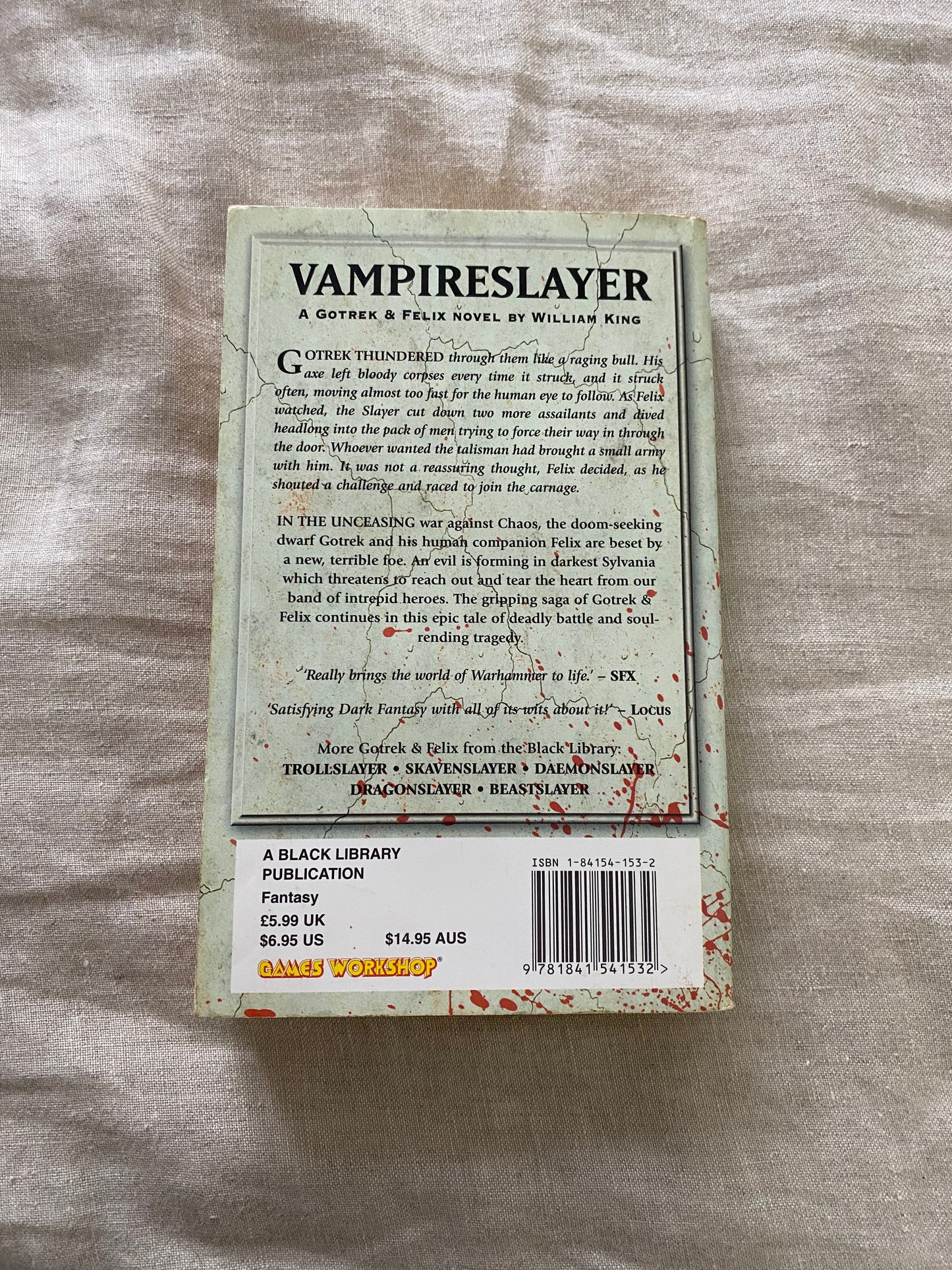 Warhammer: Vampireslayer (Gotrek & Felix Series #6)
