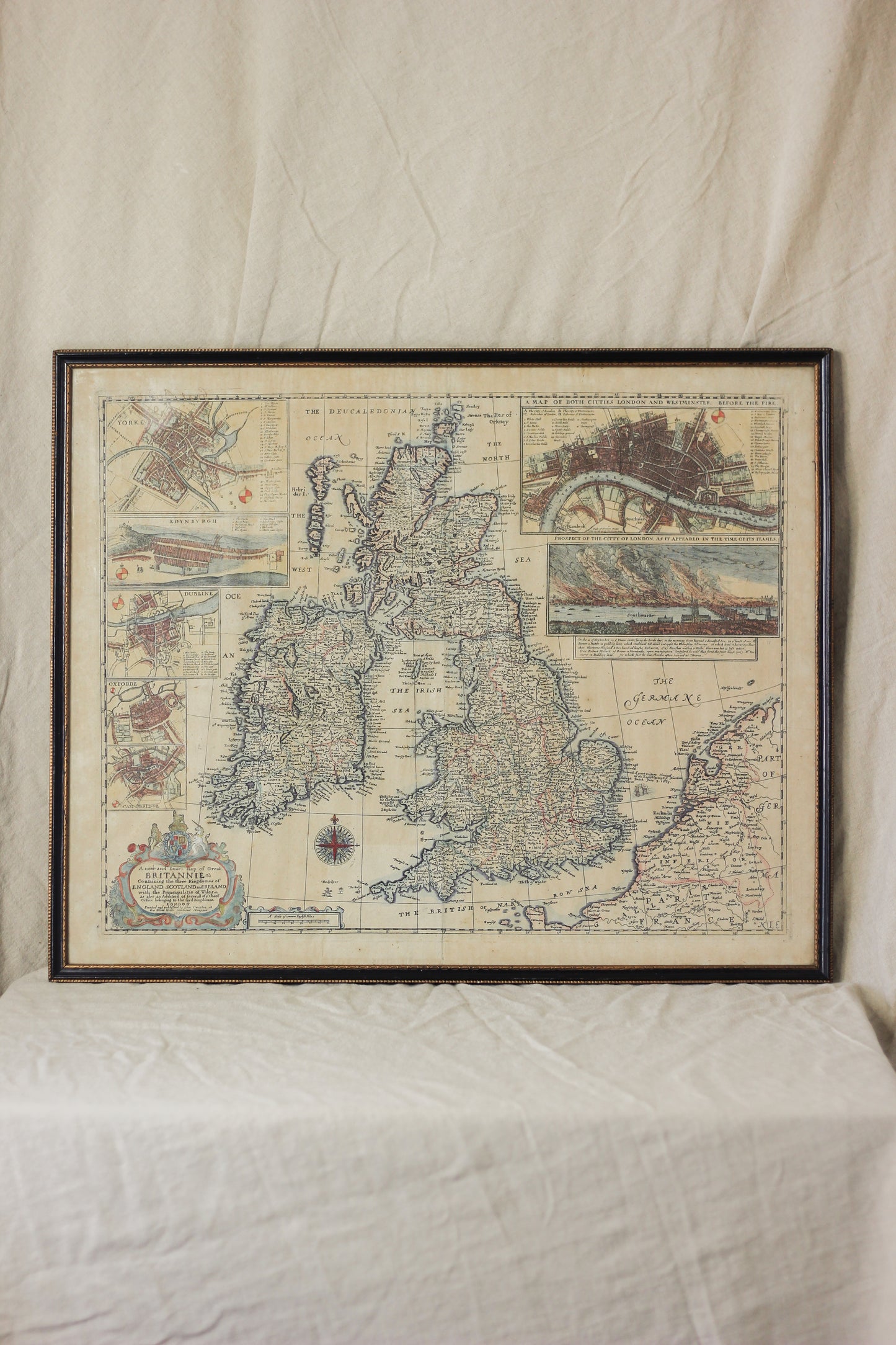 Map of Great Britain and Ireland, Antique Map