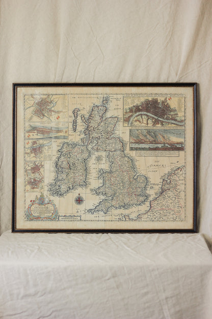 Map of Great Britain and Ireland, Antique Map