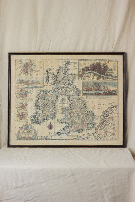 Map of Great Britain and Ireland, Antique Map