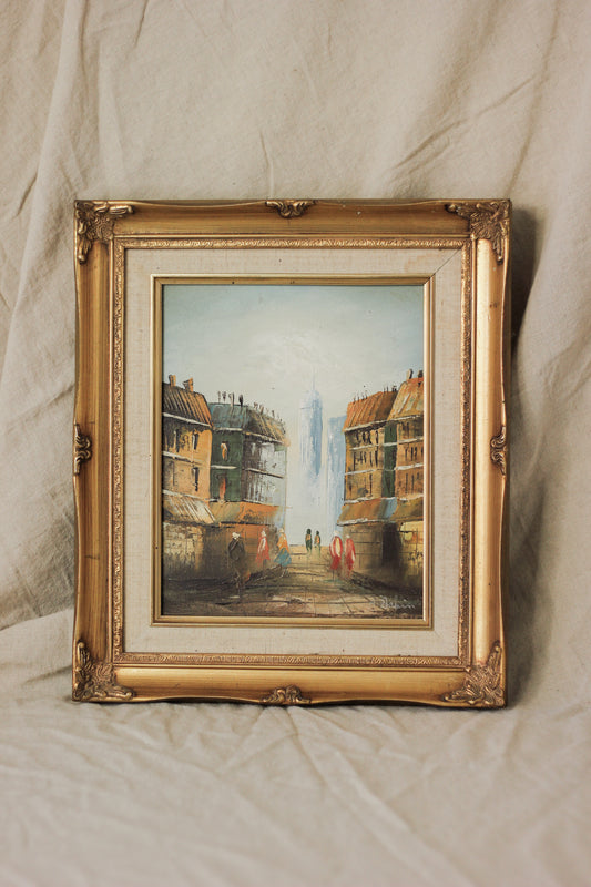 Parisian Street Scene 2, Oil on Canvas