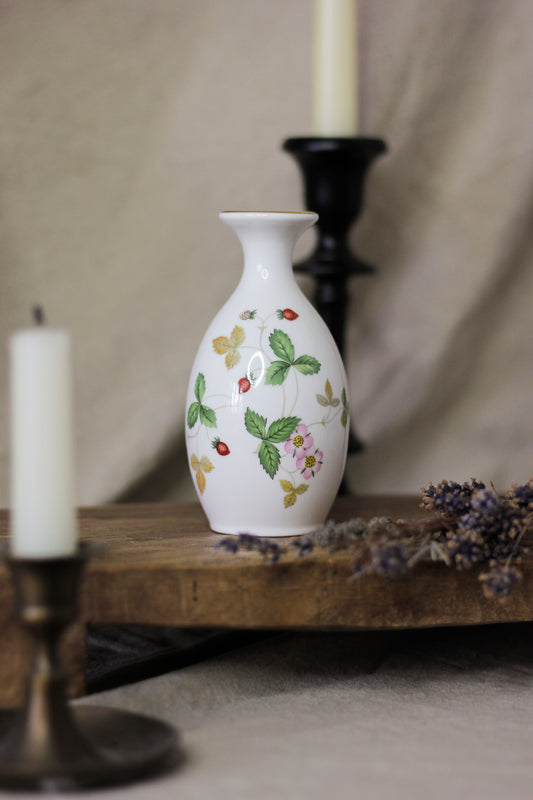 "Wild Strawberry" Bone China Bud Vase