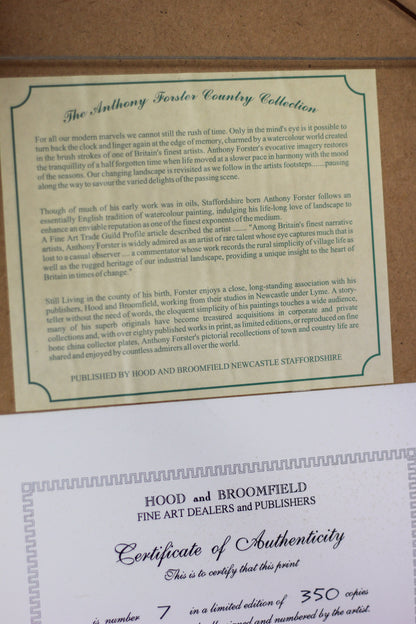 'Ringside Seat' (No. 7 of 350), Fine Print