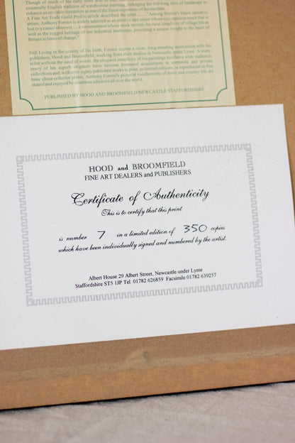 'Ringside Seat' (No. 7 of 350), Fine Print