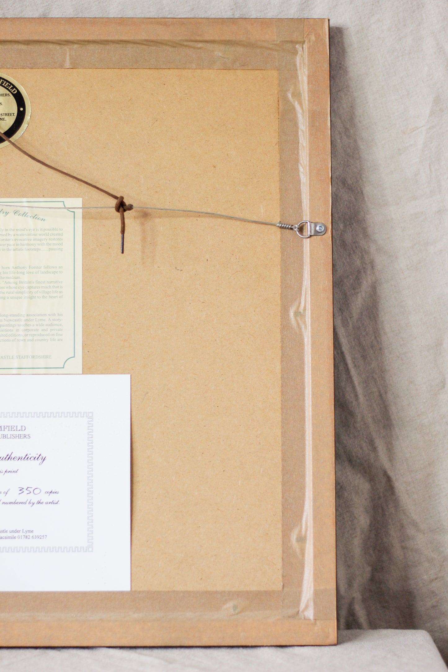 'Ringside Seat' (No. 7 of 350), Fine Print