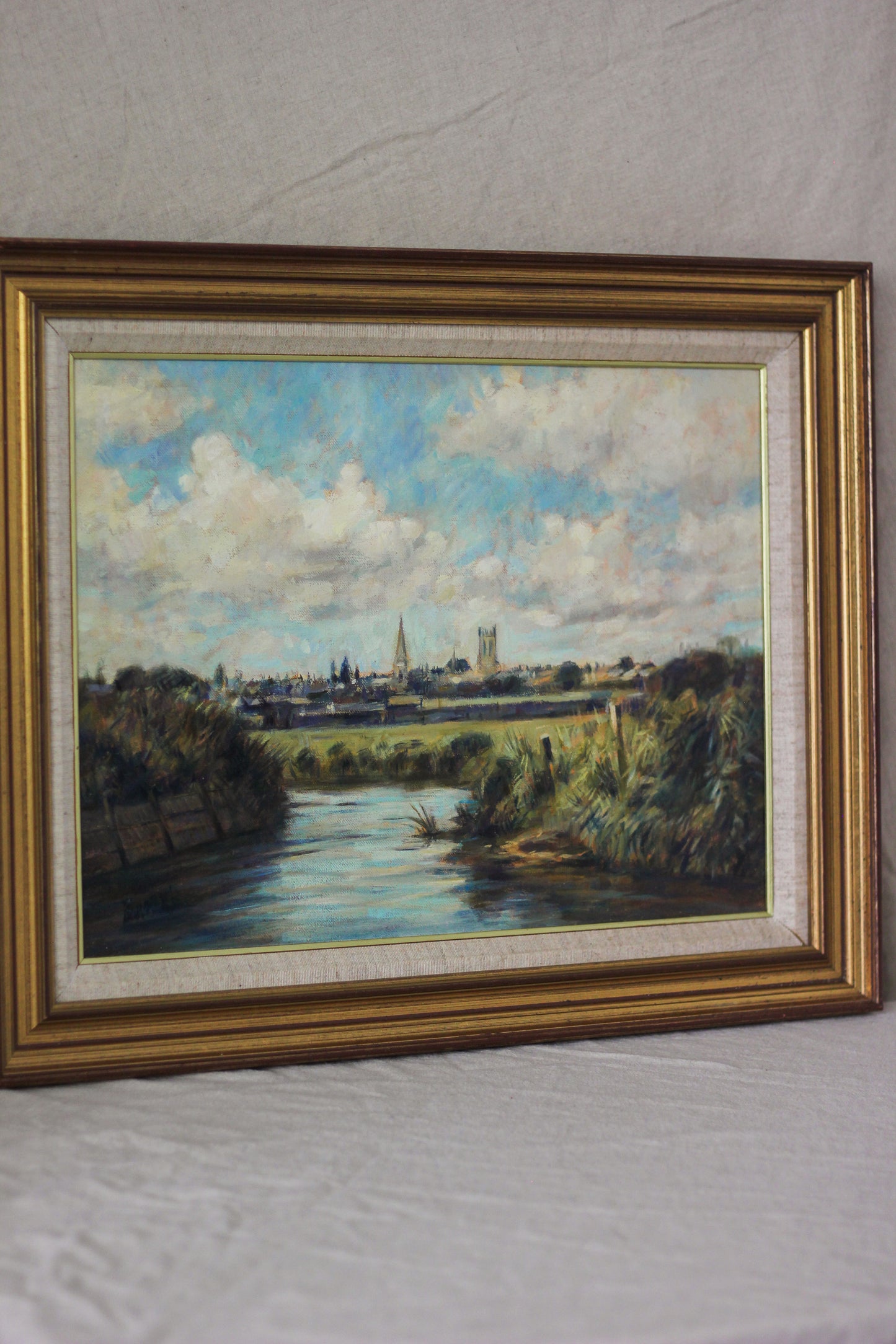 'Dorchester from Coker’s Frome', Oil on Canvas