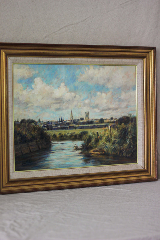 'Dorchester from Coker’s Frome', Oil on Canvas