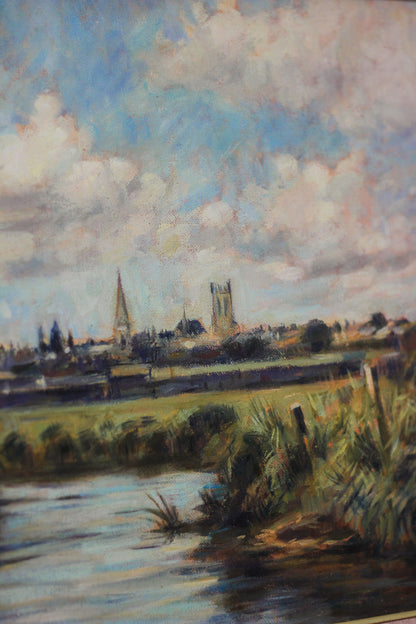 'Dorchester from Coker’s Frome', Oil on Canvas