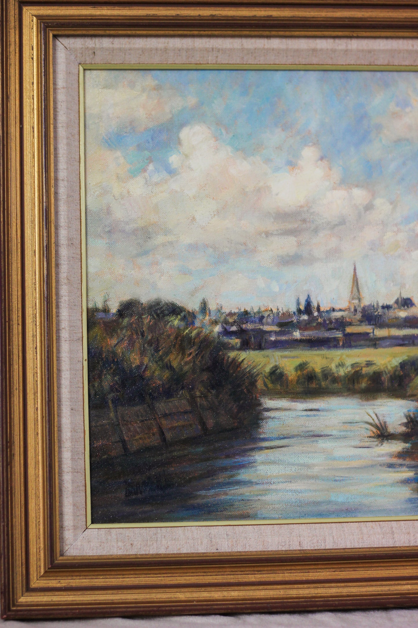 'Dorchester from Coker’s Frome', Oil on Canvas