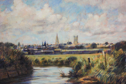 'Dorchester from Coker’s Frome', Oil on Canvas