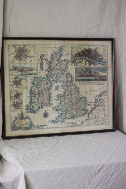 Map of Great Britain and Ireland, Antique Map