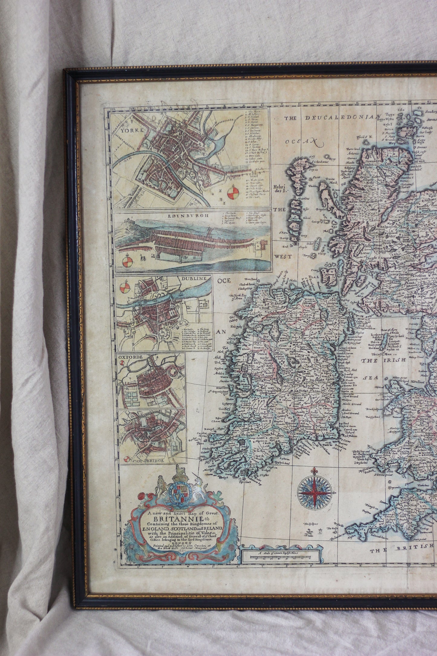 Map of Great Britain and Ireland, Antique Map